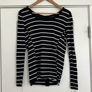 Banana republic navy blue striped sweater